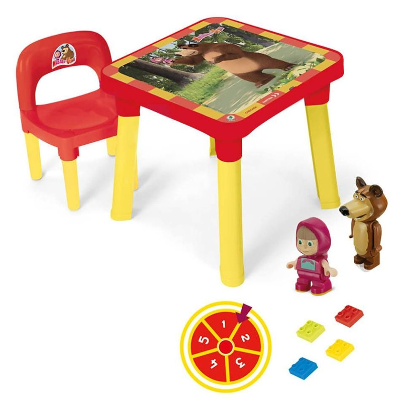 Mesa Infantil Com Cadeira Masha E O Urso - Monte Líbano - Imagem 2