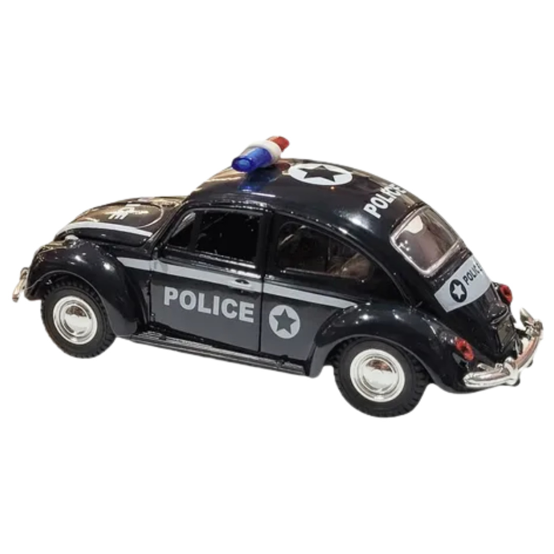 Netcar Metal Fusca Fricção Polícia 1/32 - Net Toy - Ifcat ToyStore