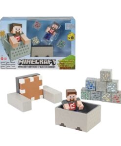 Minecraft Playset Mayhem Com Lançador - Mattel