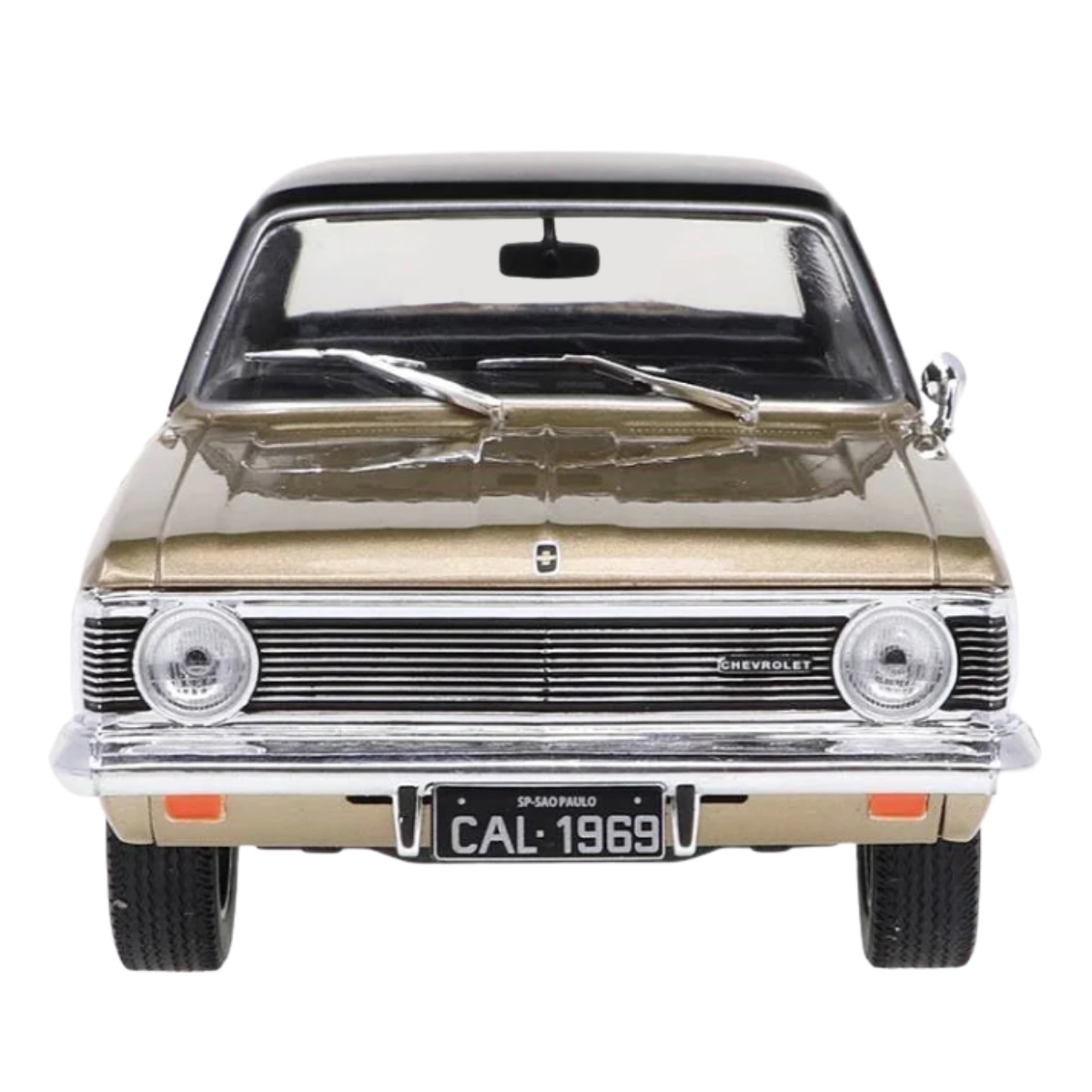 Miniatura Chevrolet Opala 1969 Bege 1/24 - California Toys - Imagem 2
