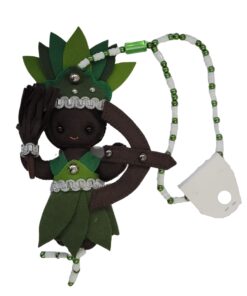Orixá Oxóssi com Guia - Artesanal