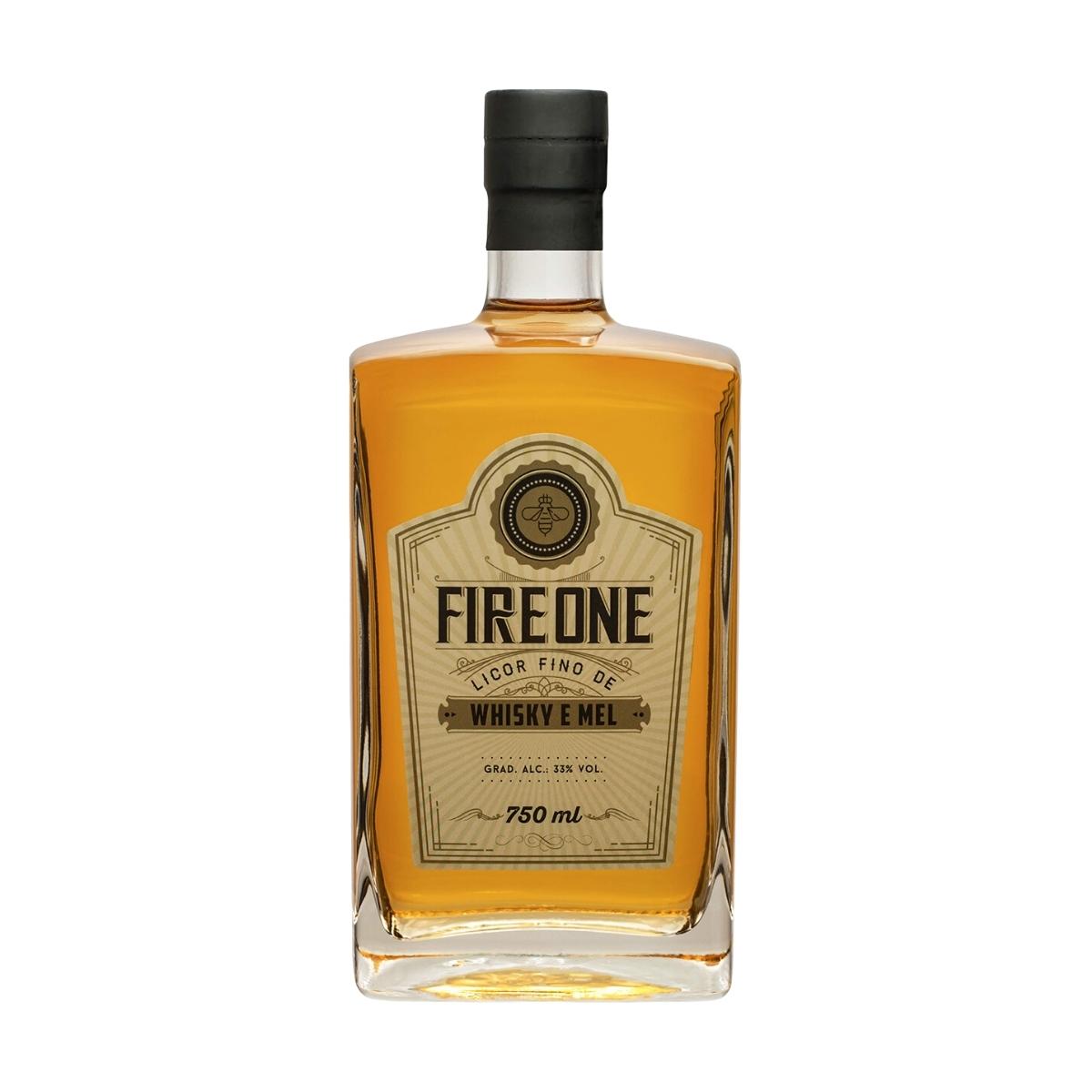 Licor Whisky e Mel 750ml - Fire One