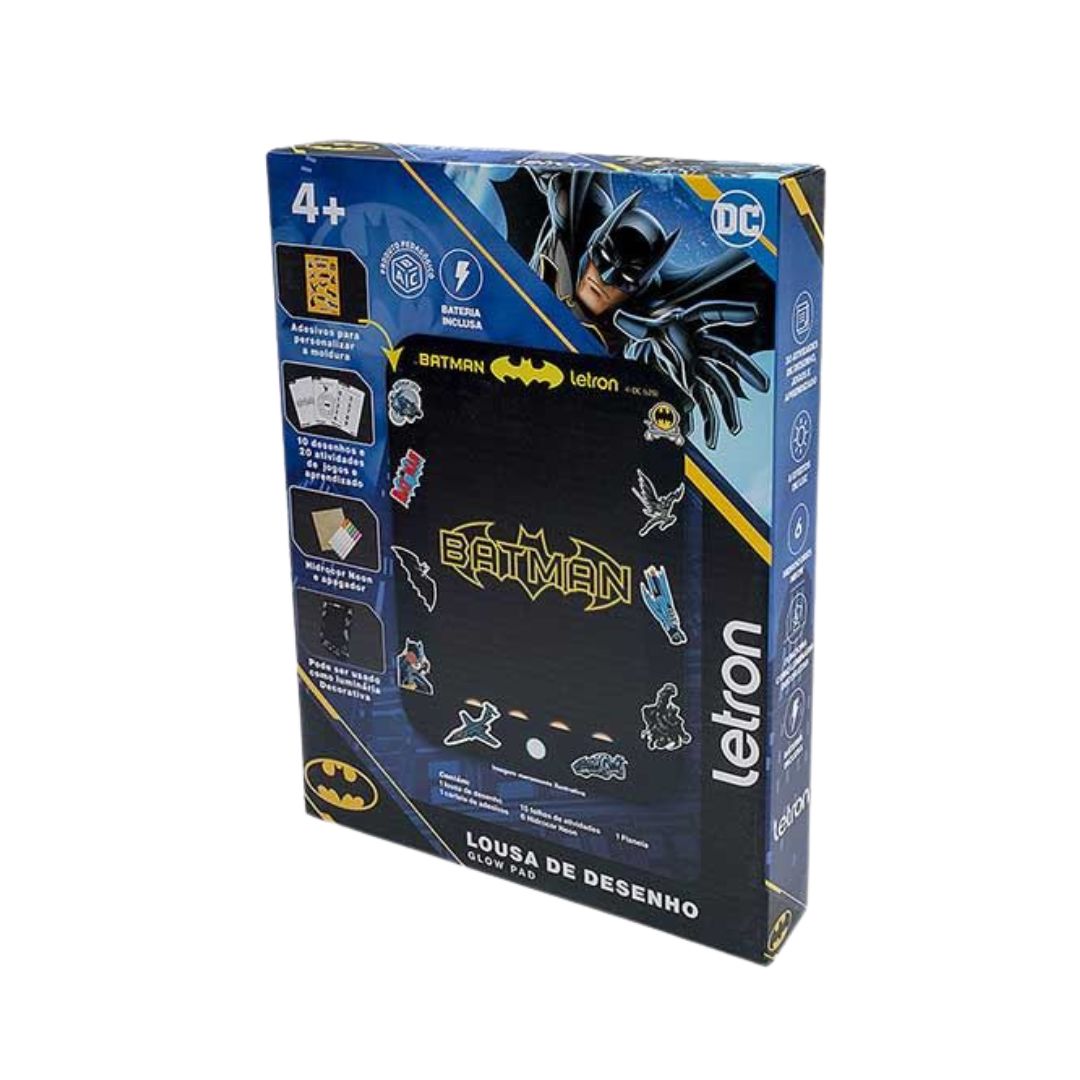 Brinquedo Lousa De Desenho Glow Pad Batman - Letron - Imagem 5