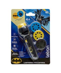 Brinquedo Lanterna Projetora Batman Com 24 Desenhos - Letron