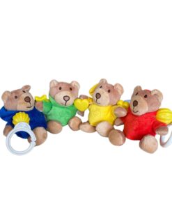 Móbile para Carrinho Em Pelúcia Ursos Plush - Coloria