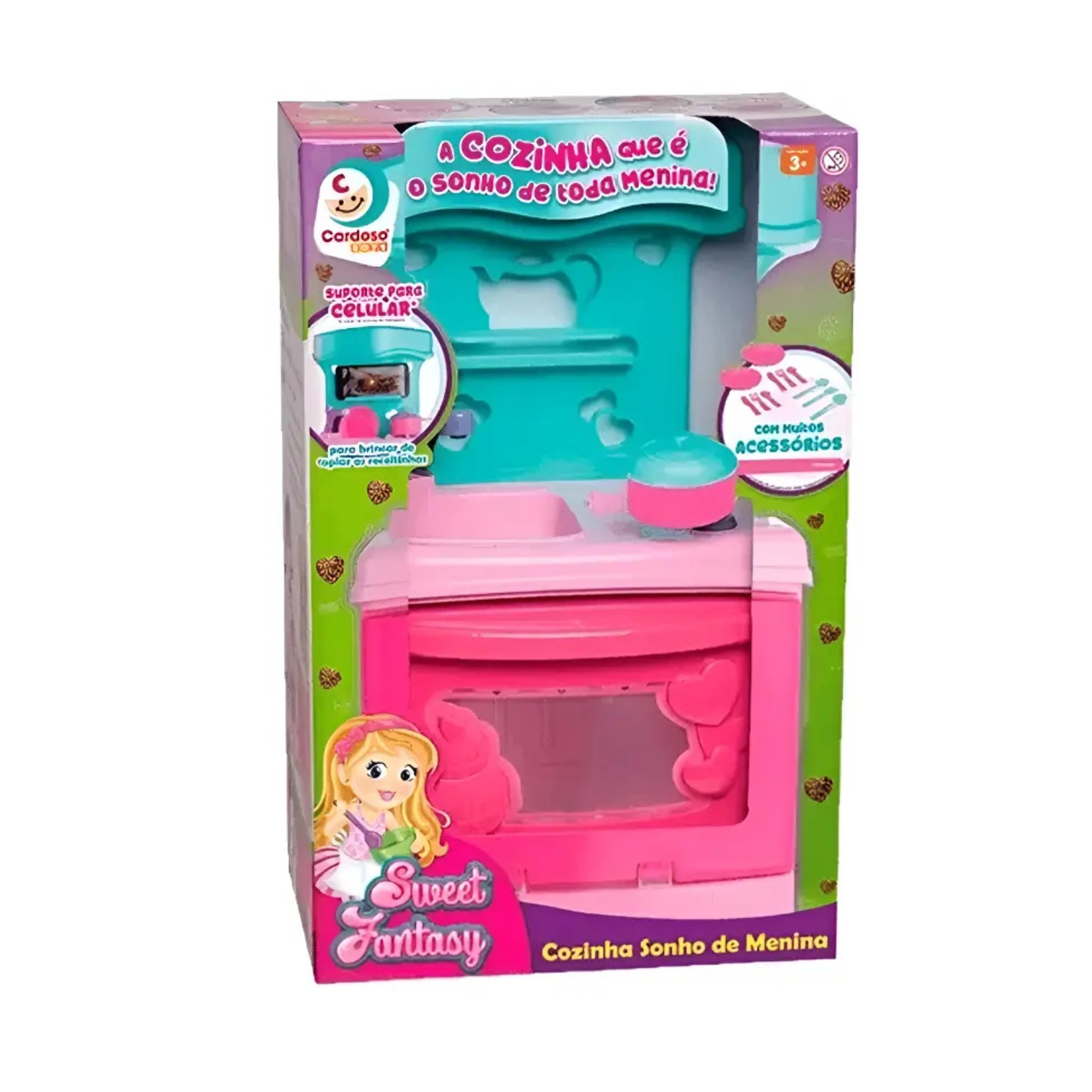 Cozinha Sonho de Menina Sweet Fantasy Rosa - Cardoso