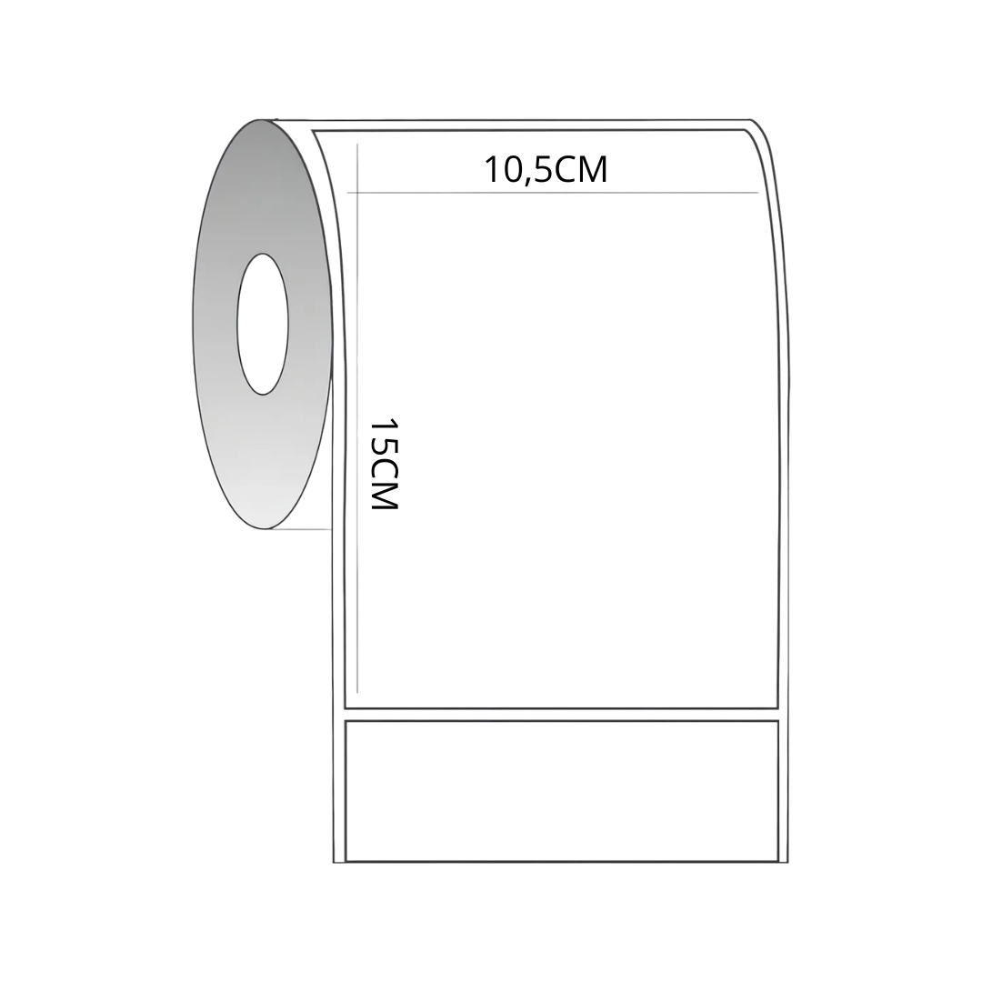 Caixa Etiqueta Térmica 10,5x15 (100x150) 550m 3.600 Unidades - Selbetti - Imagem 2