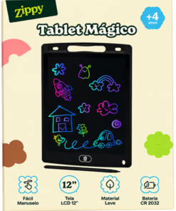 Tablet Mágico Infantil Preto 12” - Zippy Toys